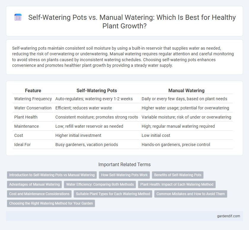 Self-Watering Pots vs. Manual Watering: Which Is Best for Healthy Plant Growth?