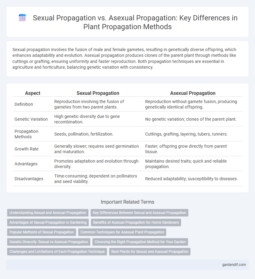 Sexual Propagation vs. Asexual Propagation: Key Differences in Plant Propagation Methods