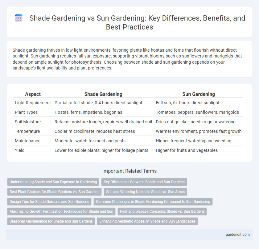 Shade Gardening vs Sun Gardening: Key Differences, Benefits, and Best Practices