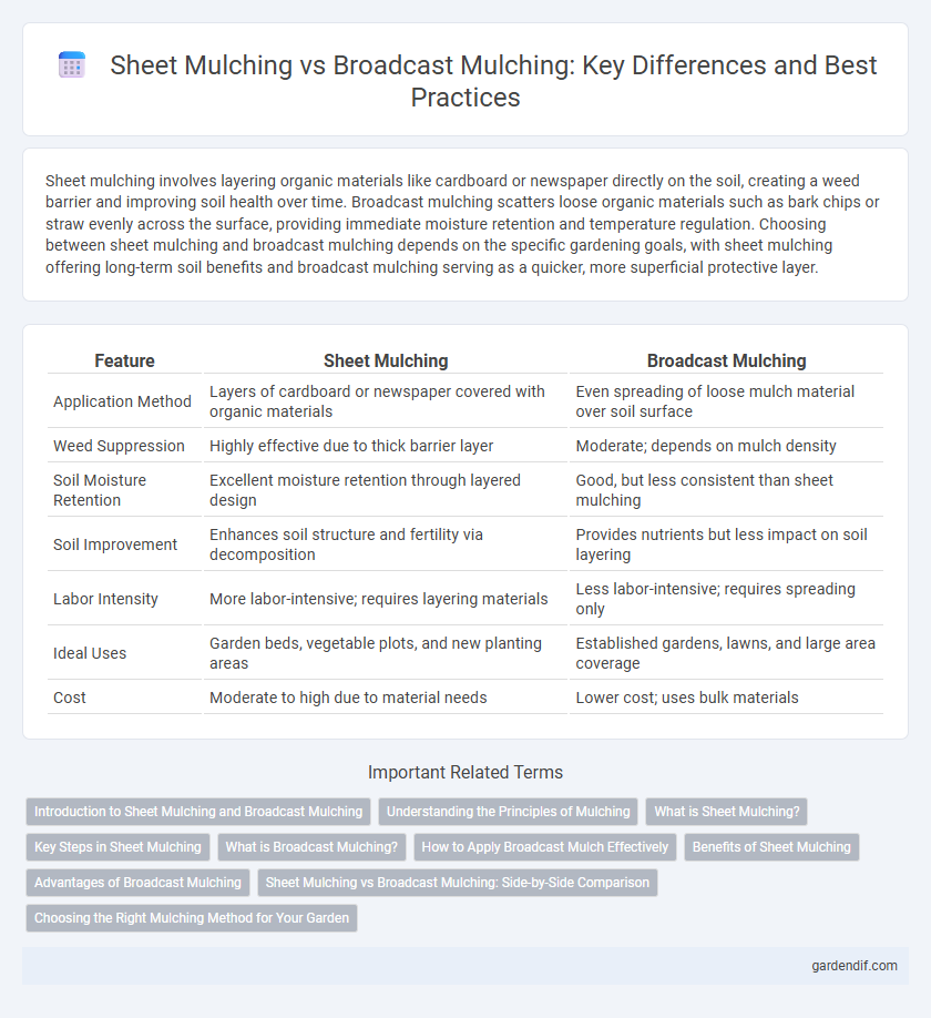 Sheet Mulching vs Broadcast Mulching: Key Differences and Best Practices