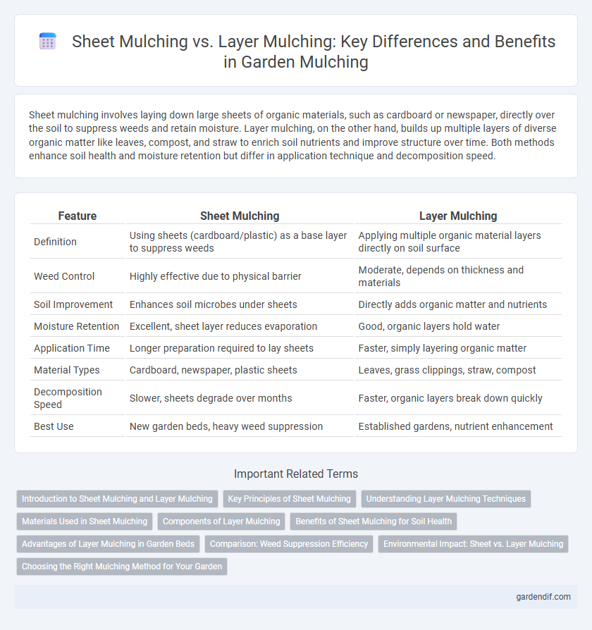 Sheet Mulching vs. Layer Mulching: Key Differences and Benefits in Garden Mulching