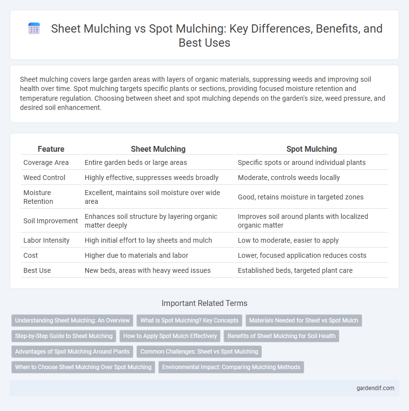 Sheet Mulching vs Spot Mulching: Key Differences, Benefits, and Best Uses