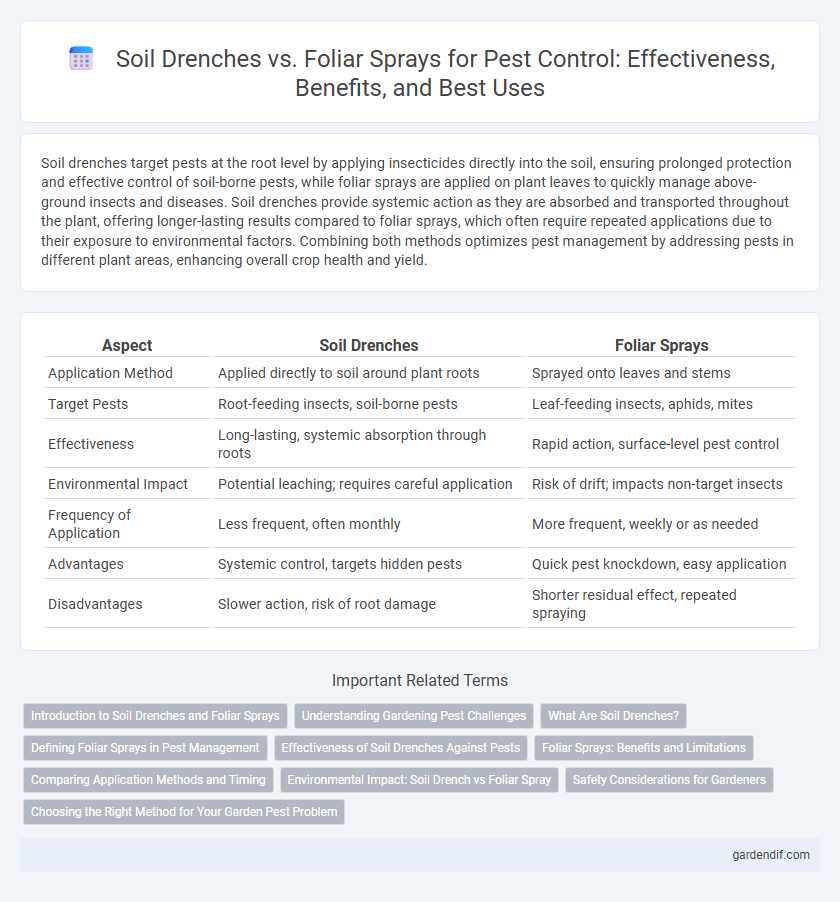 Soil Drenches vs. Foliar Sprays for Pest Control: Effectiveness, Benefits, and Best Uses