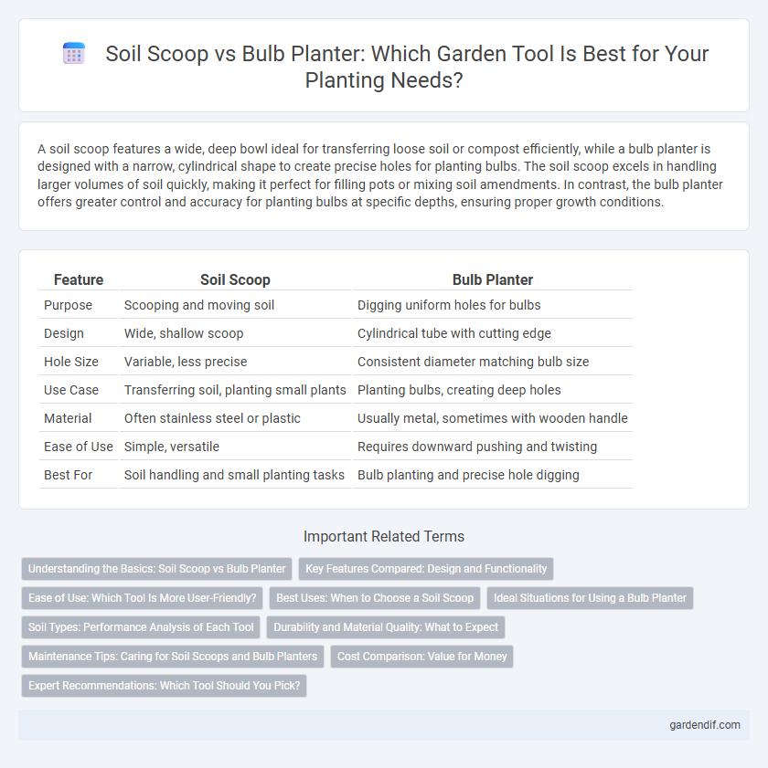 Soil Scoop vs Bulb Planter: Which Garden Tool Is Best for Your Planting Needs?