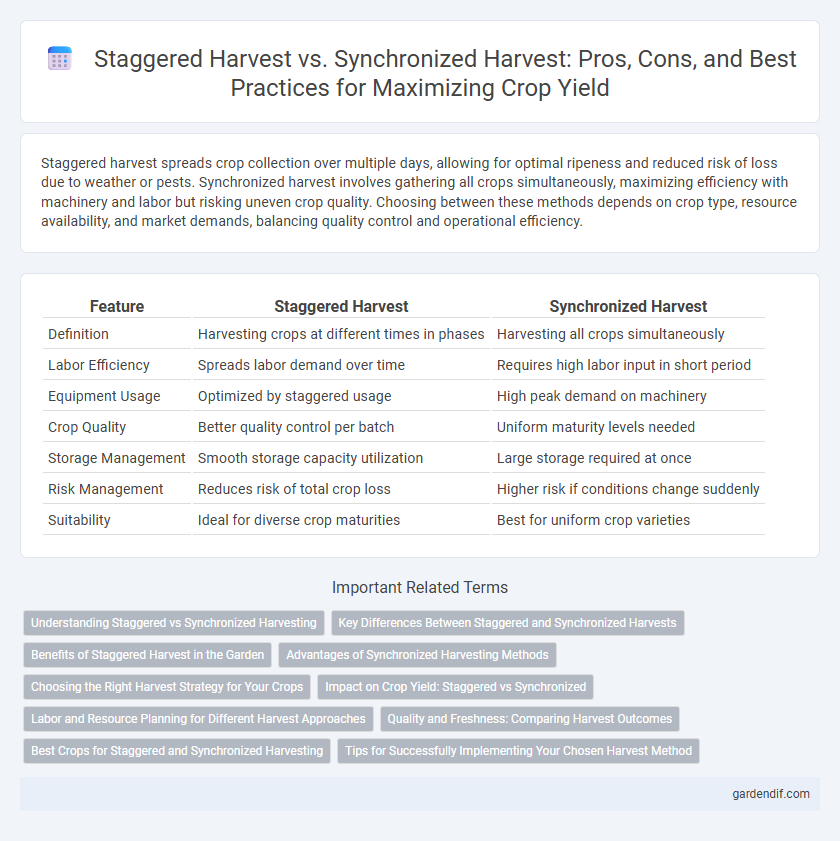 Staggered Harvest vs. Synchronized Harvest: Pros, Cons, and Best Practices for Maximizing Crop Yield