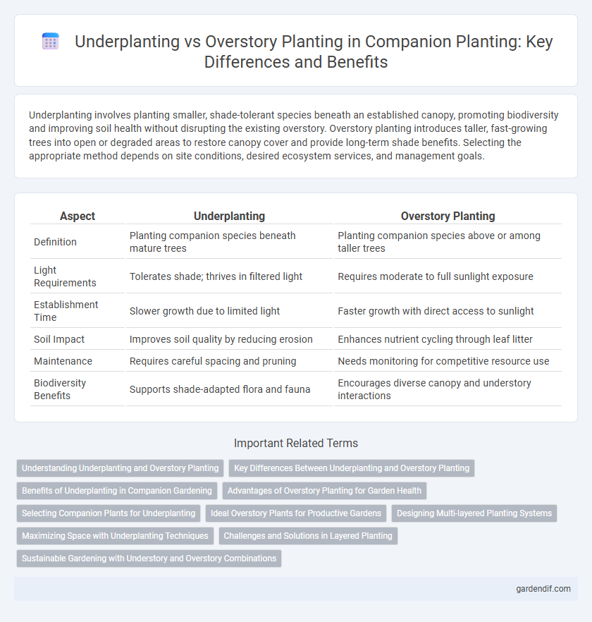 Underplanting vs Overstory Planting in Companion Planting: Key Differences and Benefits