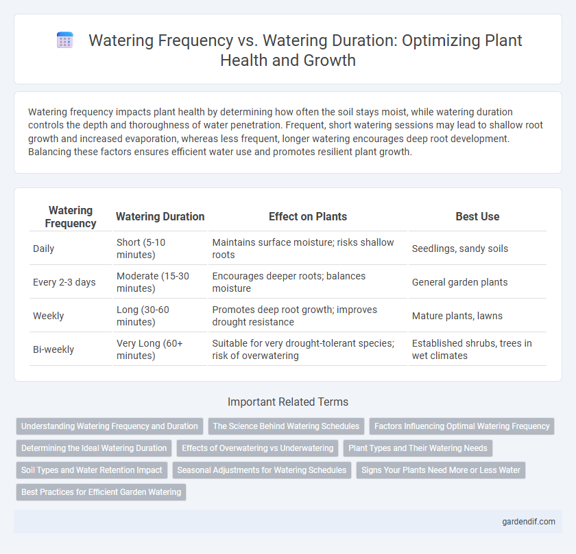 Watering Frequency vs. Watering Duration: Optimizing Plant Health and Growth