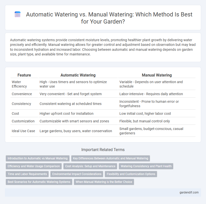 Automatic Watering vs. Manual Watering: Which Method Is Best for Your Garden?