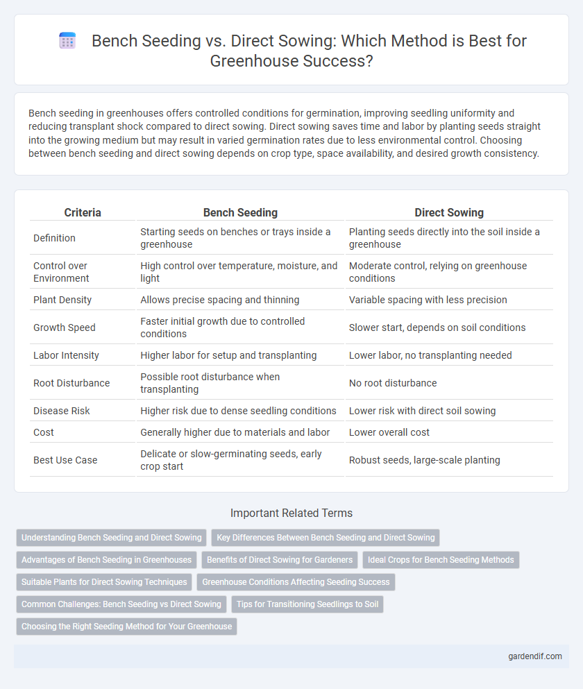 Bench Seeding vs. Direct Sowing: Which Method is Best for Greenhouse Success?