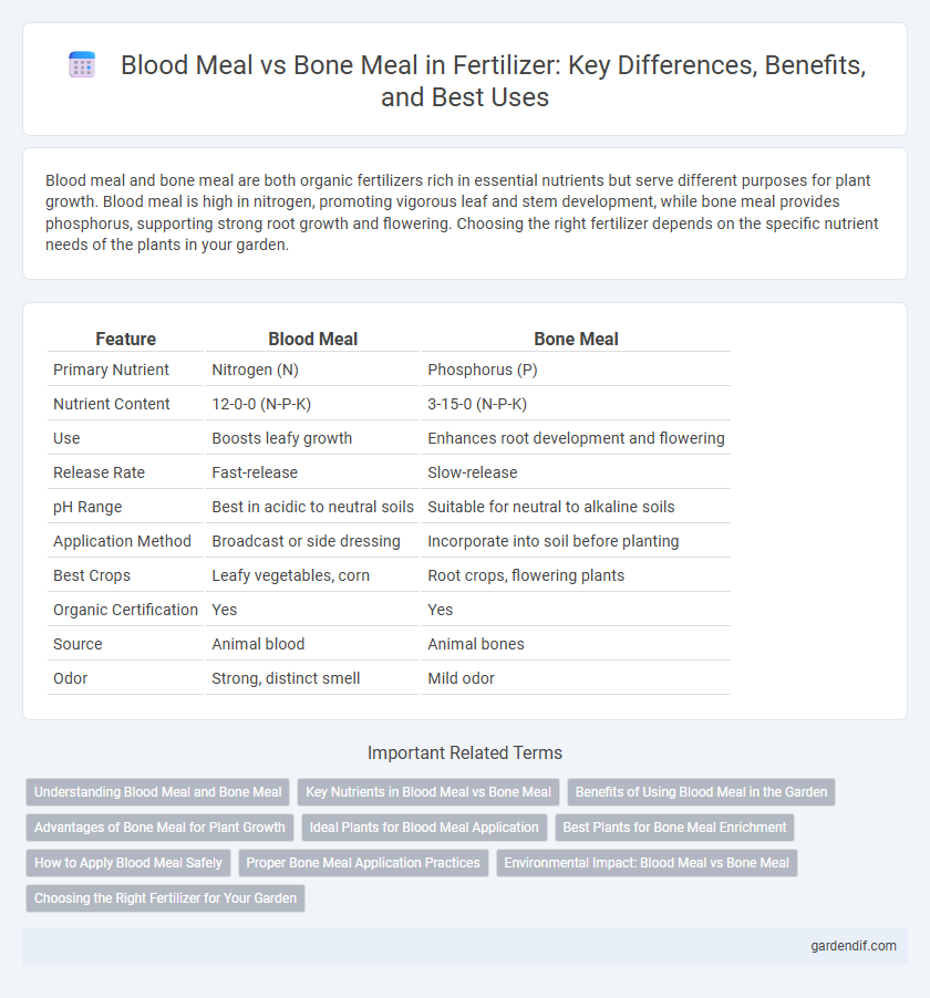 Blood Meal vs Bone Meal in Fertilizer: Key Differences, Benefits, and Best Uses