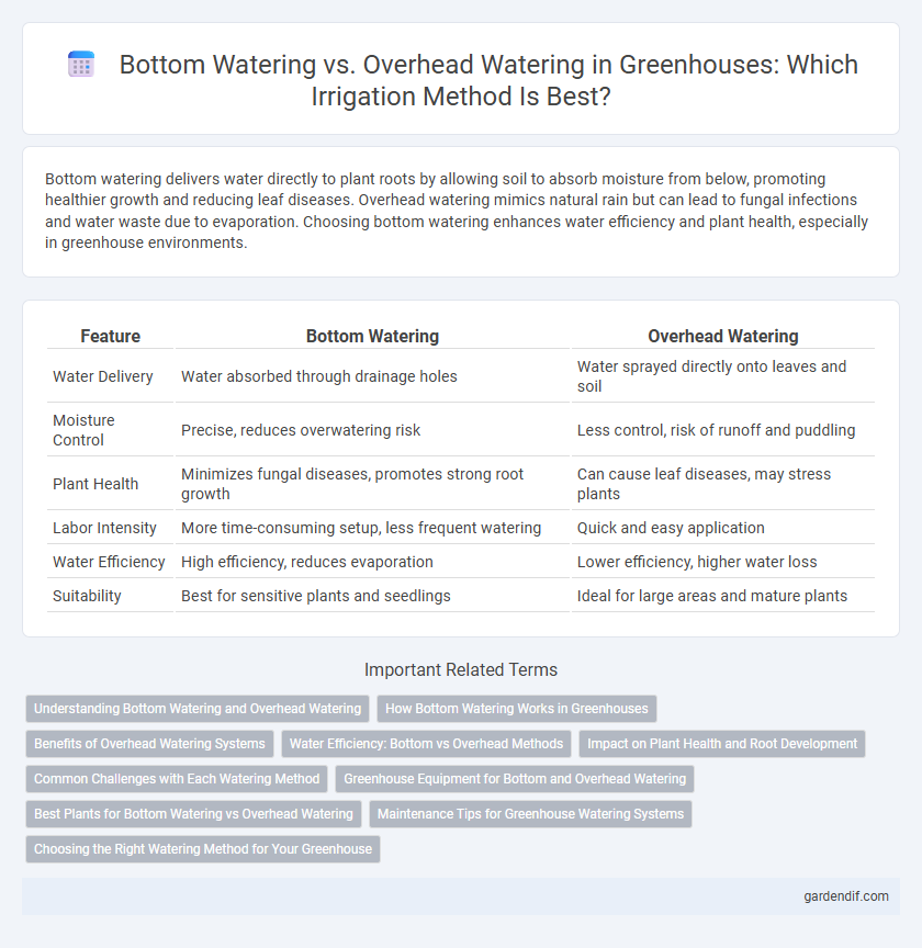 Bottom Watering vs. Overhead Watering in Greenhouses: Which Irrigation Method Is Best?