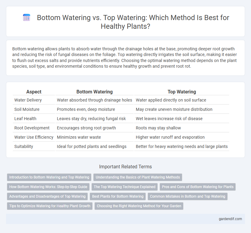 Bottom Watering vs. Top Watering: Which Method Is Best for Healthy Plants?