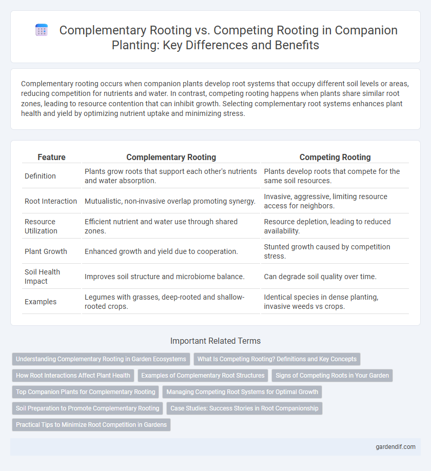 Complementary Rooting vs. Competing Rooting in Companion Planting: Key Differences and Benefits