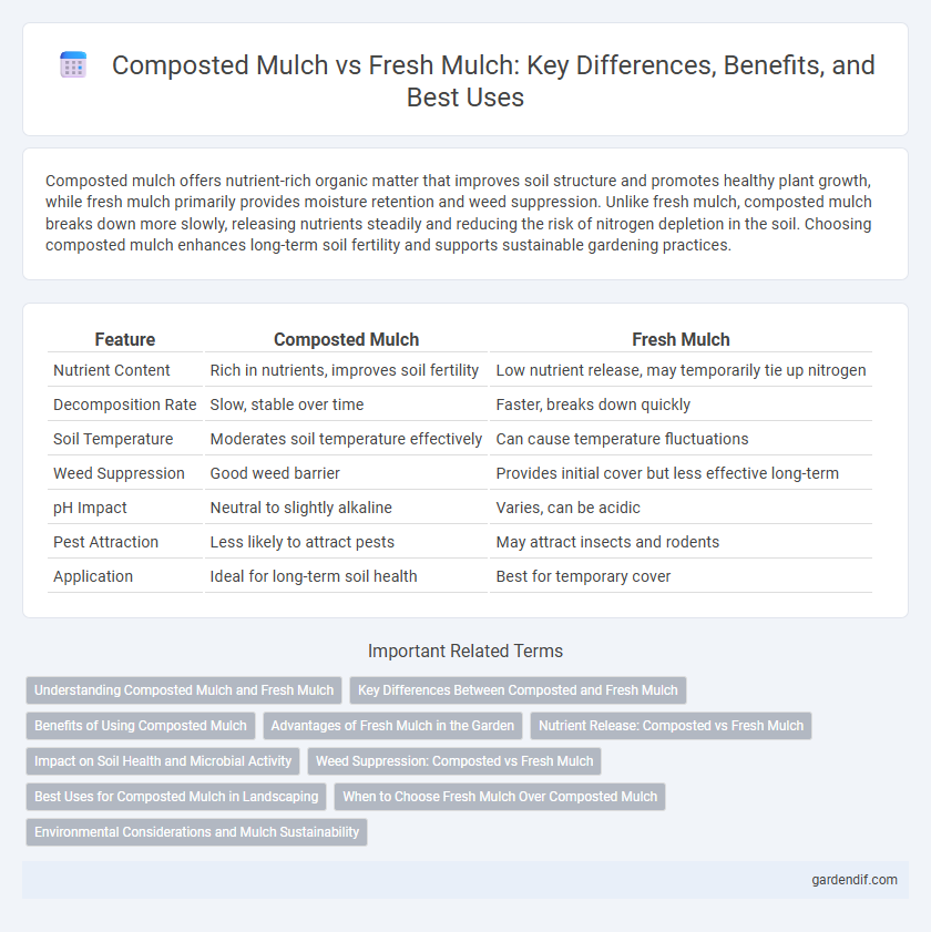 Composted Mulch vs Fresh Mulch: Key Differences, Benefits, and Best Uses