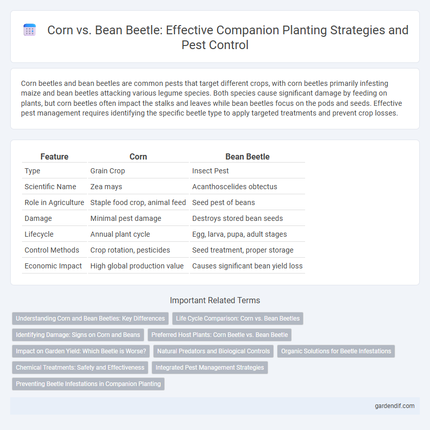 Corn vs. Bean Beetle: Effective Companion Planting Strategies and Pest Control