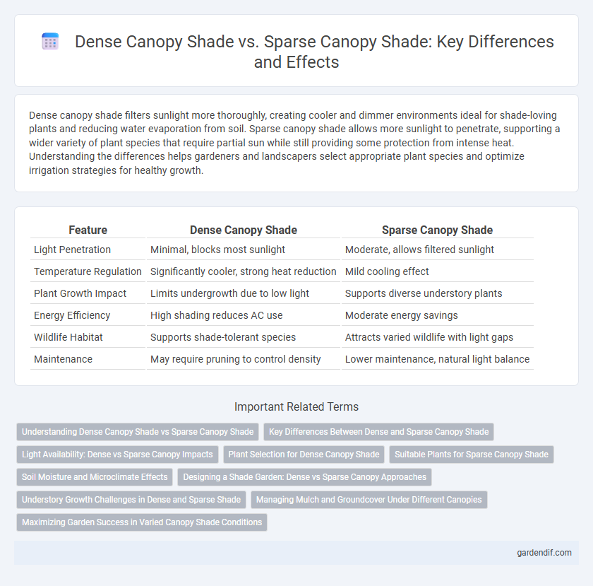 Dense Canopy Shade vs. Sparse Canopy Shade: Key Differences and Effects