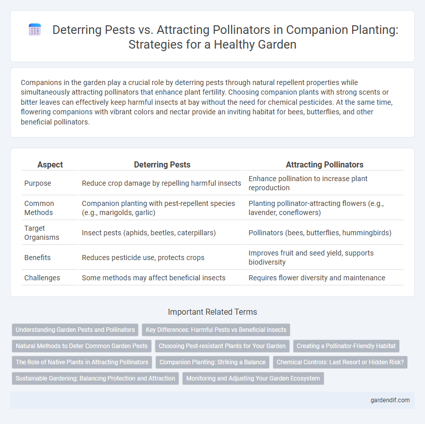 Deterring Pests vs. Attracting Pollinators in Companion Planting: Strategies for a Healthy Garden