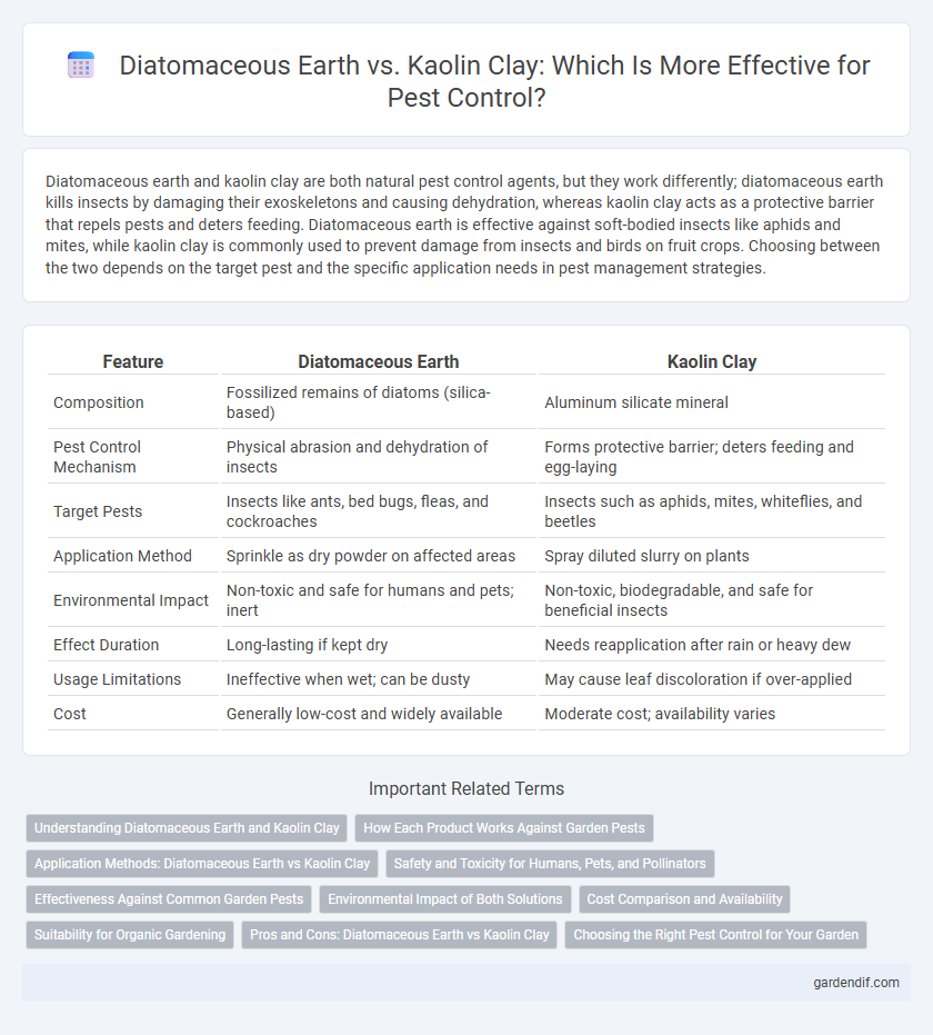 Diatomaceous Earth vs. Kaolin Clay: Which Is More Effective for Pest Control?