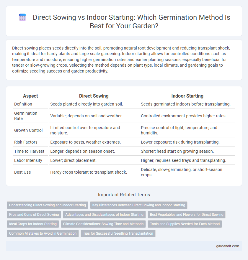 Direct Sowing vs Indoor Starting: Which Germination Method Is Best for Your Garden?