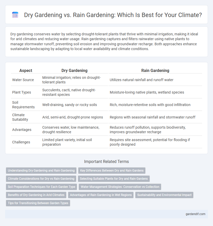Dry Gardening vs. Rain Gardening: Which Is Best for Your Climate?