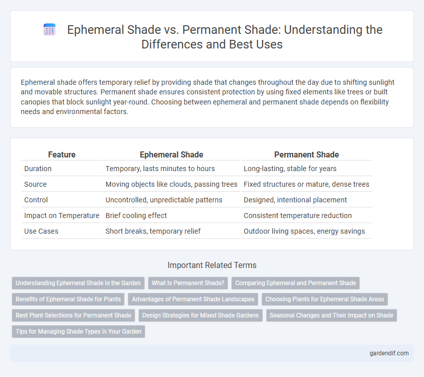 Ephemeral Shade vs. Permanent Shade: Understanding the Differences and Best Uses