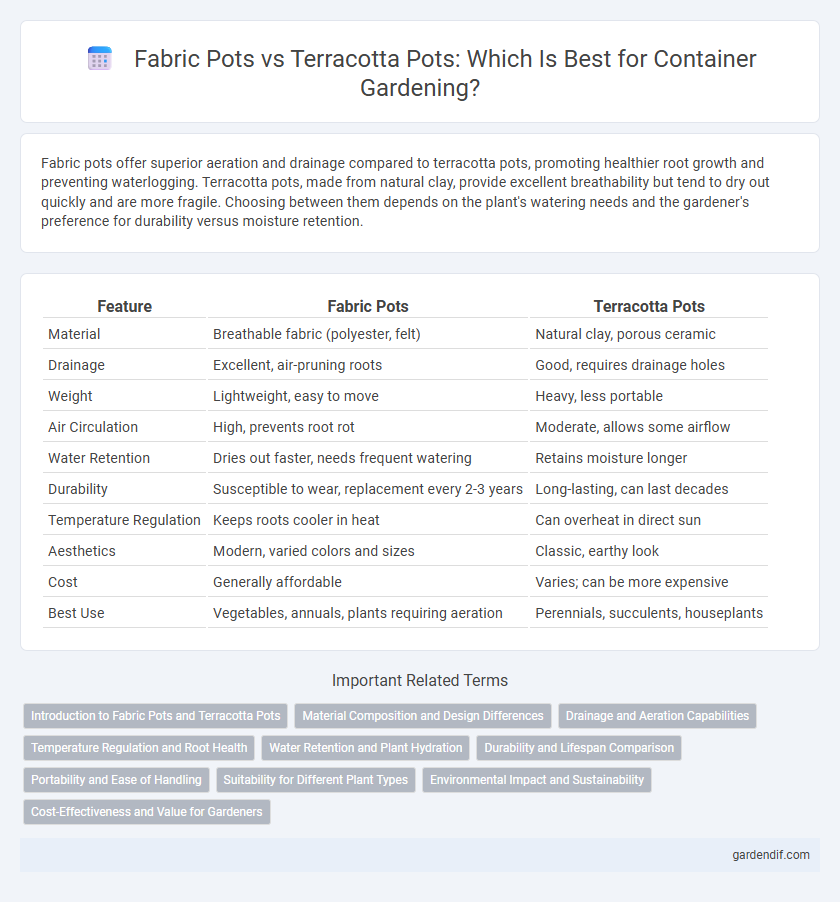 Fabric Pots vs Terracotta Pots: Which Is Best for Container Gardening?