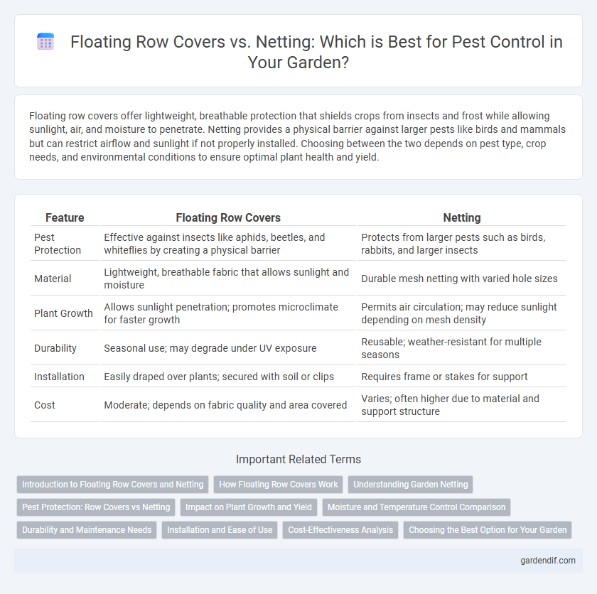 Floating Row Covers vs. Netting: Which is Best for Pest Control in Your Garden?