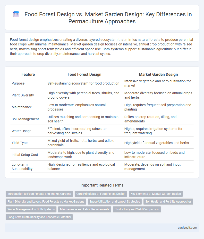 Food Forest Design vs. Market Garden Design: Key Differences in Permaculture Approaches