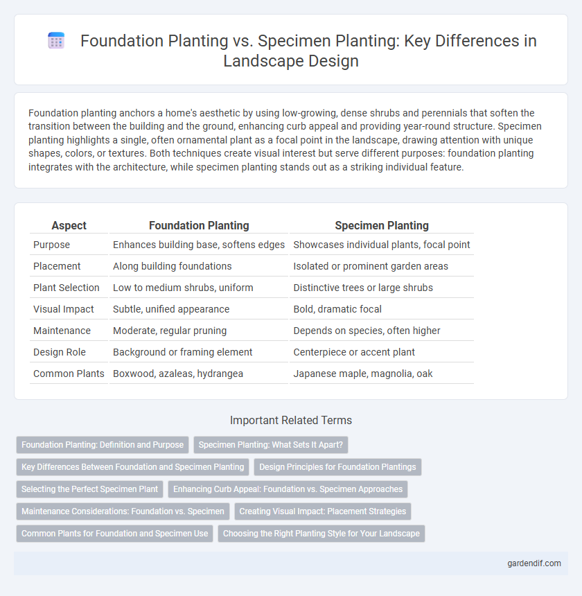 Foundation Planting vs. Specimen Planting: Key Differences in Landscape Design