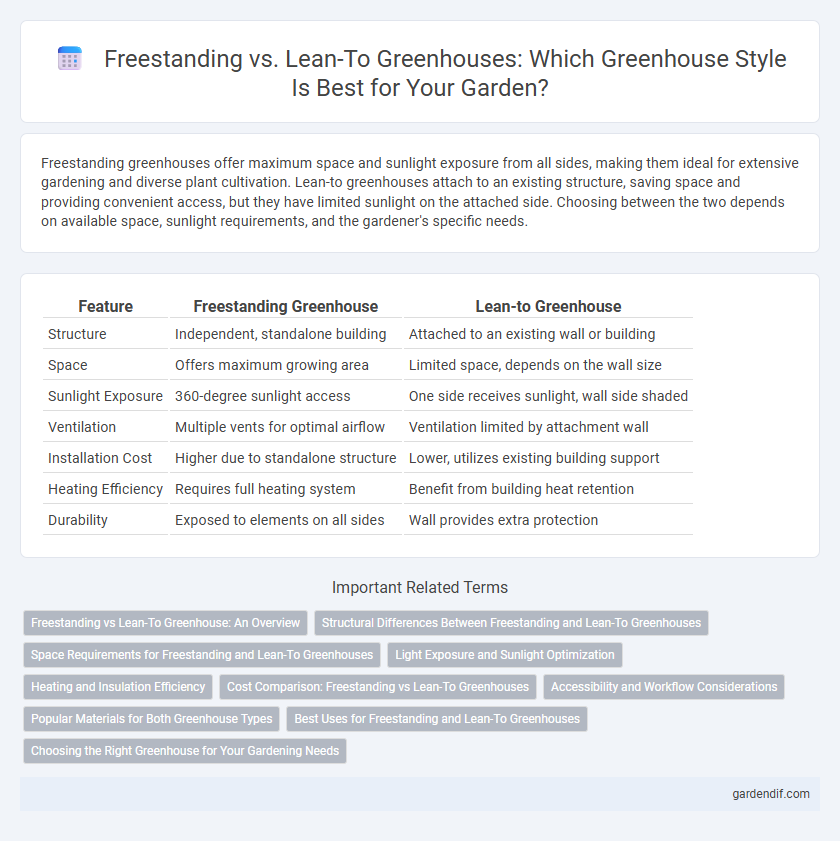 Freestanding vs. Lean-To Greenhouses: Which Greenhouse Style Is Best for Your Garden?
