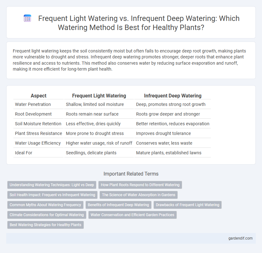 Frequent Light Watering vs. Infrequent Deep Watering: Which Watering Method Is Best for Healthy Plants?