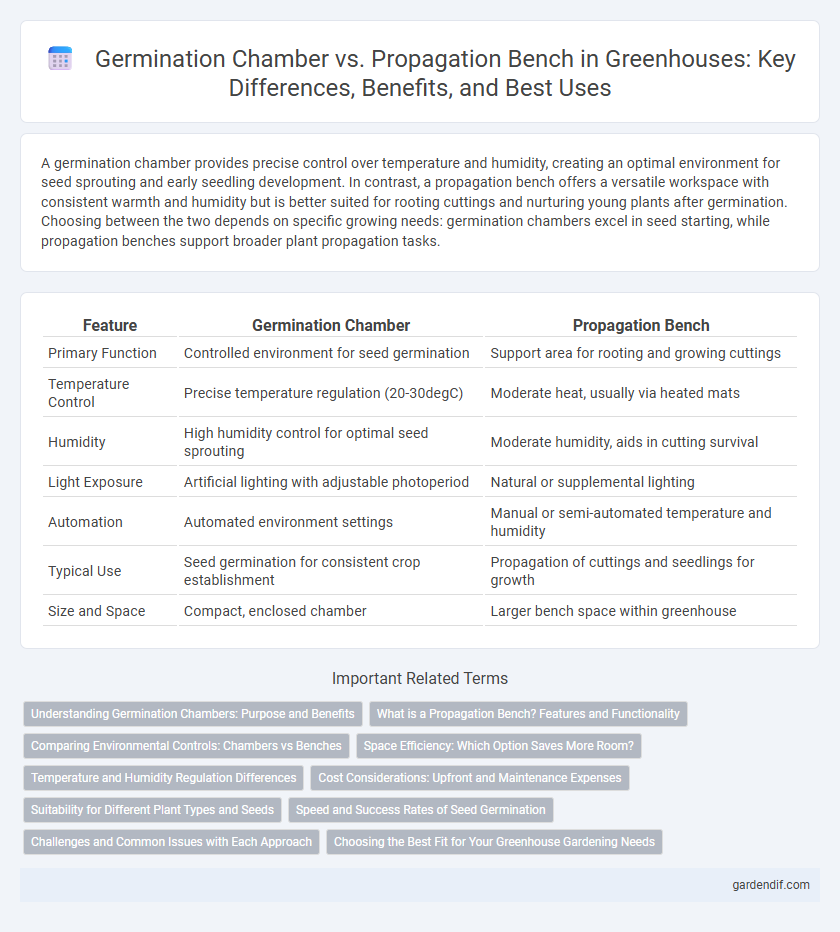 Germination Chamber vs. Propagation Bench in Greenhouses: Key Differences, Benefits, and Best Uses