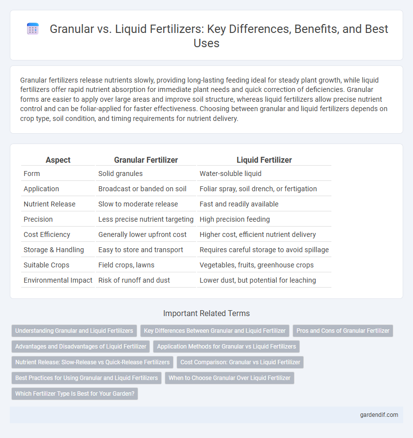 Granular vs. Liquid Fertilizers: Key Differences, Benefits, and Best Uses