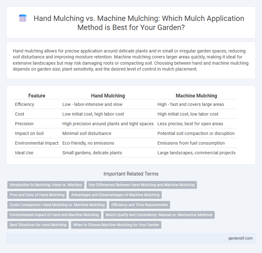 Hand Mulching vs. Machine Mulching: Which Mulch Application Method is Best for Your Garden?