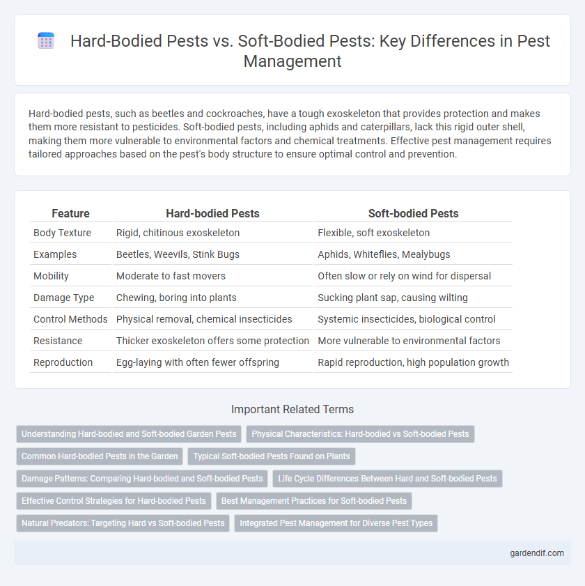 Hard-Bodied Pests vs. Soft-Bodied Pests: Key Differences in Pest Management