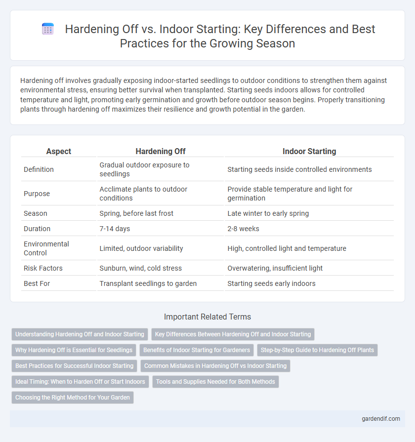 Hardening Off vs. Indoor Starting: Key Differences and Best Practices for the Growing Season