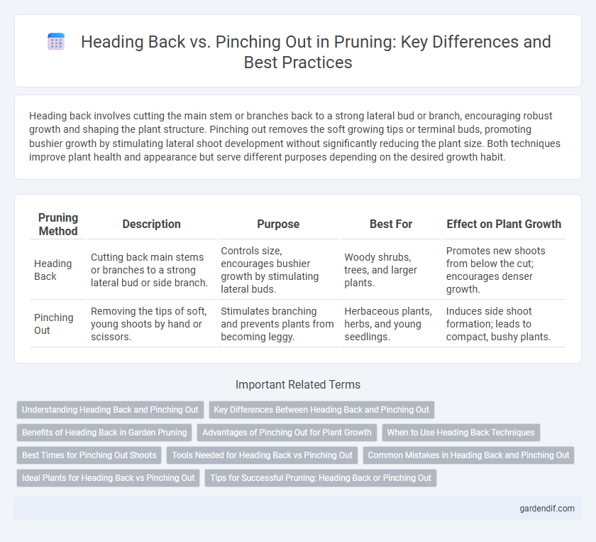 Heading Back vs. Pinching Out in Pruning: Key Differences and Best Practices
