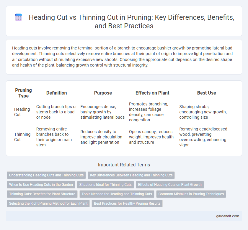 Heading Cut vs Thinning Cut in Pruning: Key Differences, Benefits, and Best Practices