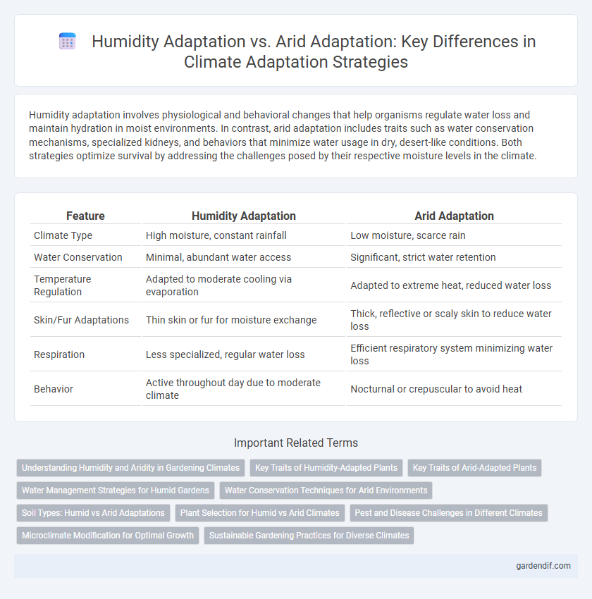 Humidity Adaptation vs. Arid Adaptation: Key Differences in Climate Adaptation Strategies