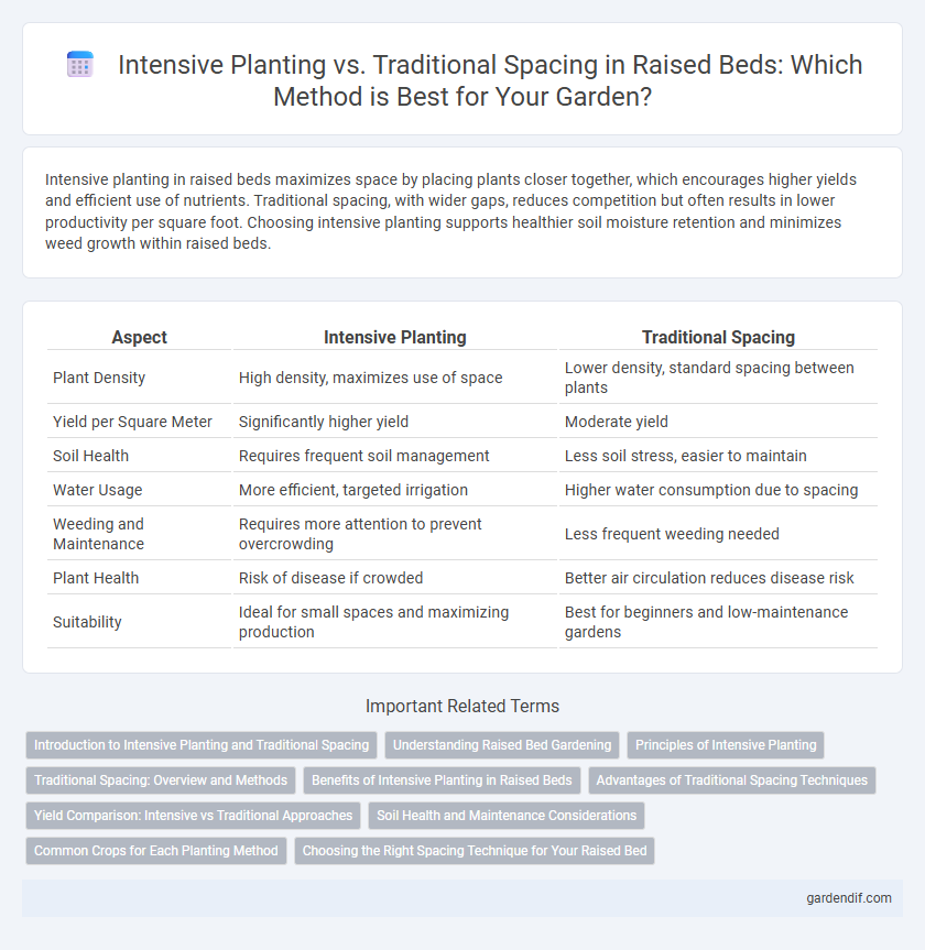 Intensive Planting vs. Traditional Spacing in Raised Beds: Which Method is Best for Your Garden?