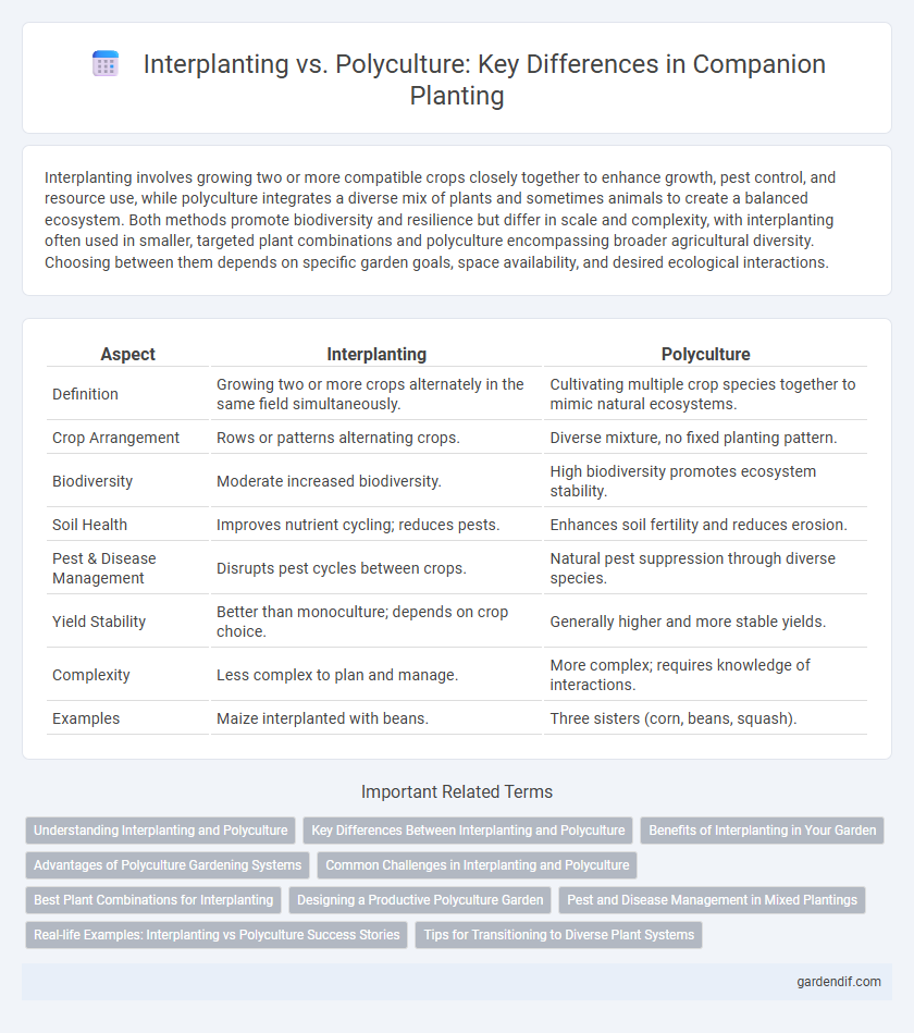 Interplanting vs. Polyculture: Key Differences in Companion Planting