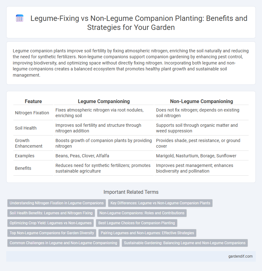 Legume-Fixing vs Non-Legume Companion Planting: Benefits and Strategies for Your Garden