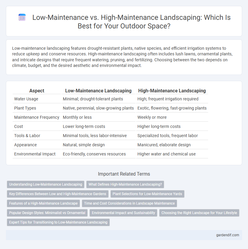 Low-Maintenance vs. High-Maintenance Landscaping: Which Is Best for Your Outdoor Space?