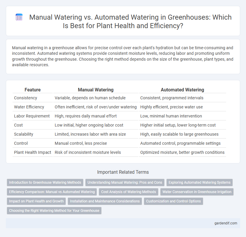 Manual Watering vs. Automated Watering in Greenhouses: Which Is Best for Plant Health and Efficiency?