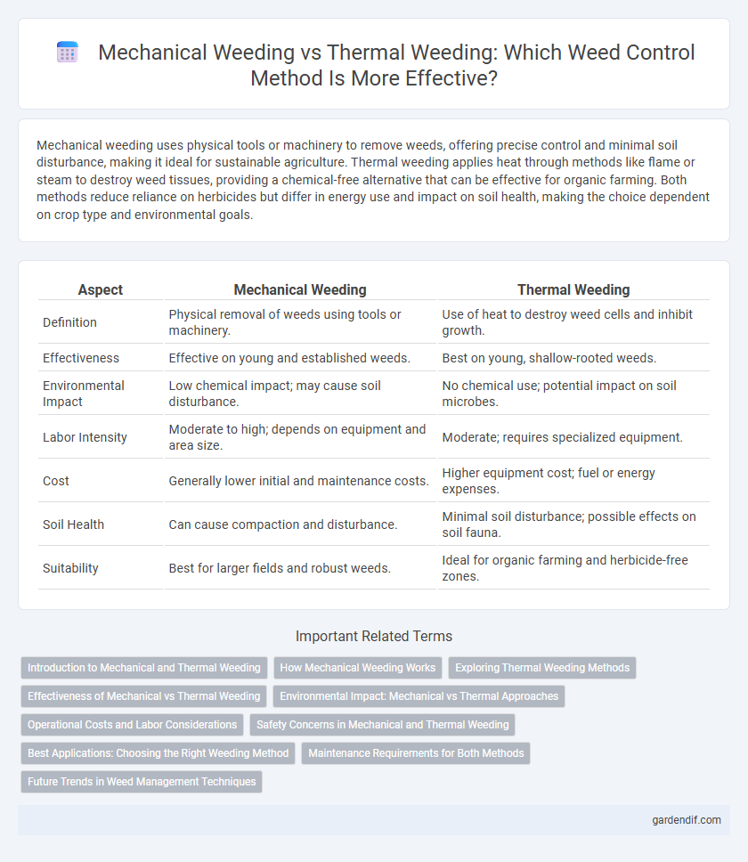 Mechanical Weeding vs Thermal Weeding: Which Weed Control Method Is More Effective?