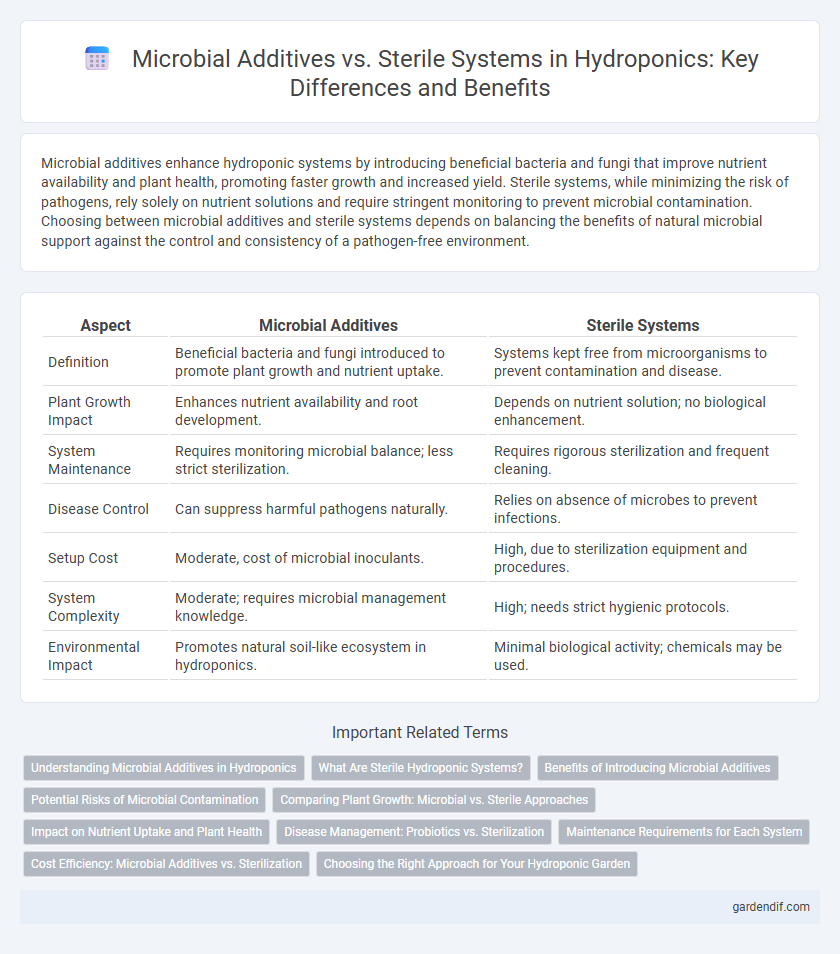 Microbial Additives vs. Sterile Systems in Hydroponics: Key Differences and Benefits
