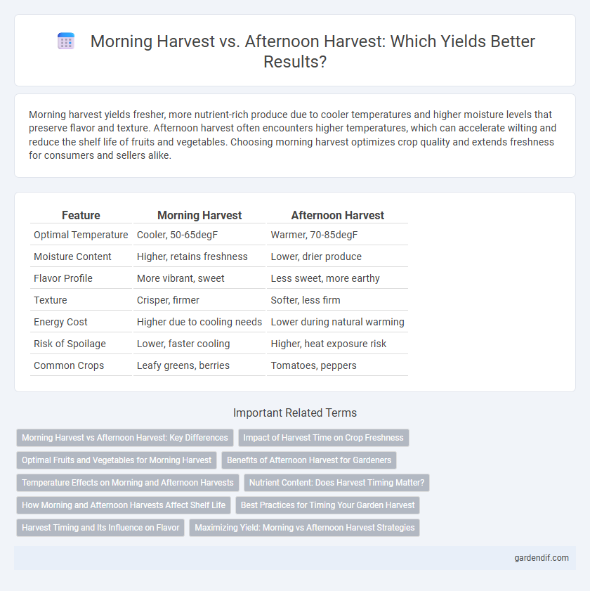 Morning Harvest vs. Afternoon Harvest: Which Yields Better Results?