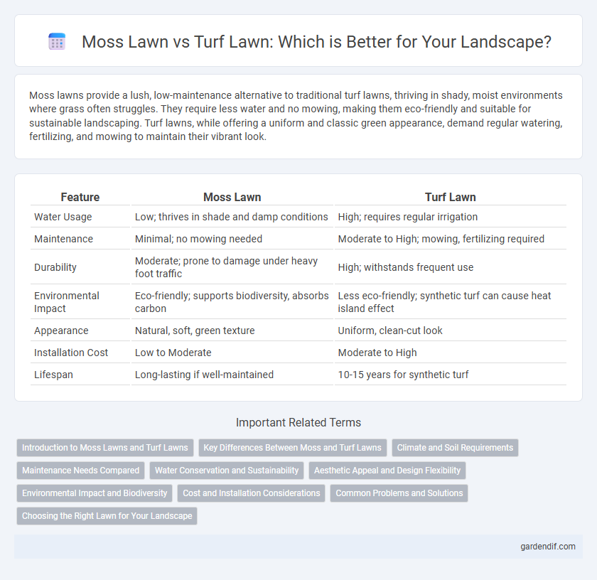 Moss Lawn vs Turf Lawn: Which is Better for Your Landscape?