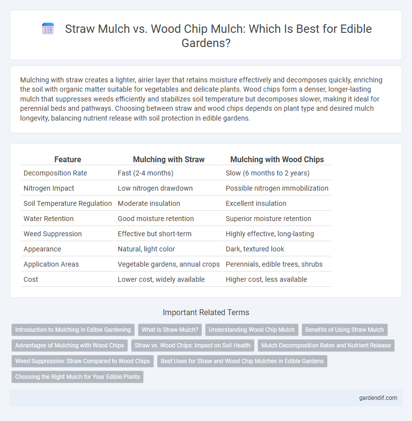 Straw Mulch vs. Wood Chip Mulch: Which Is Best for Edible Gardens?