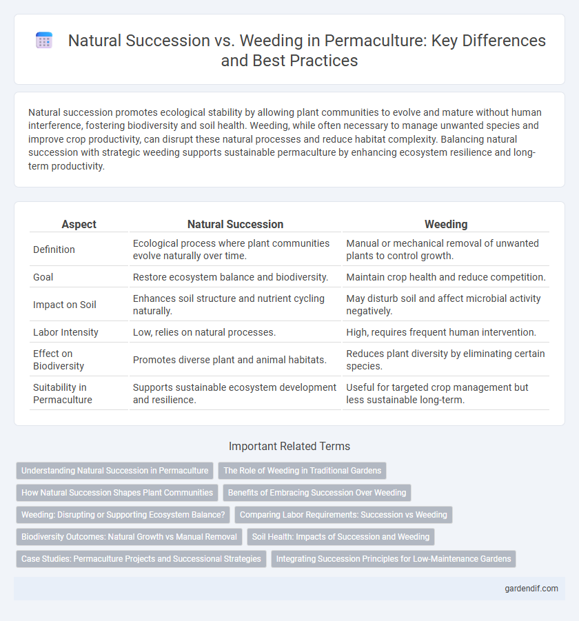 Natural Succession vs. Weeding in Permaculture: Key Differences and Best Practices